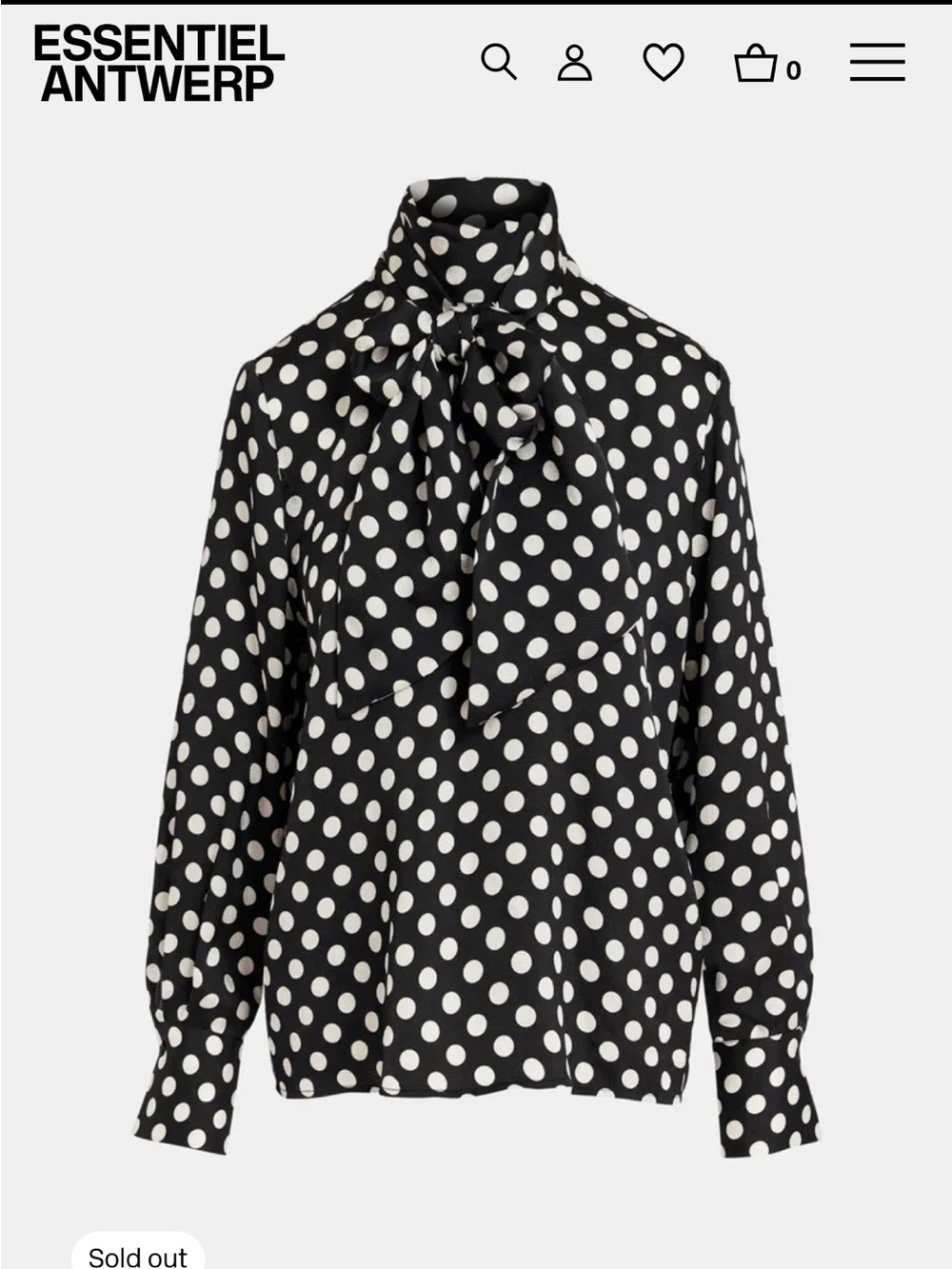 Black & White Polka Dot Bow Top NWT!